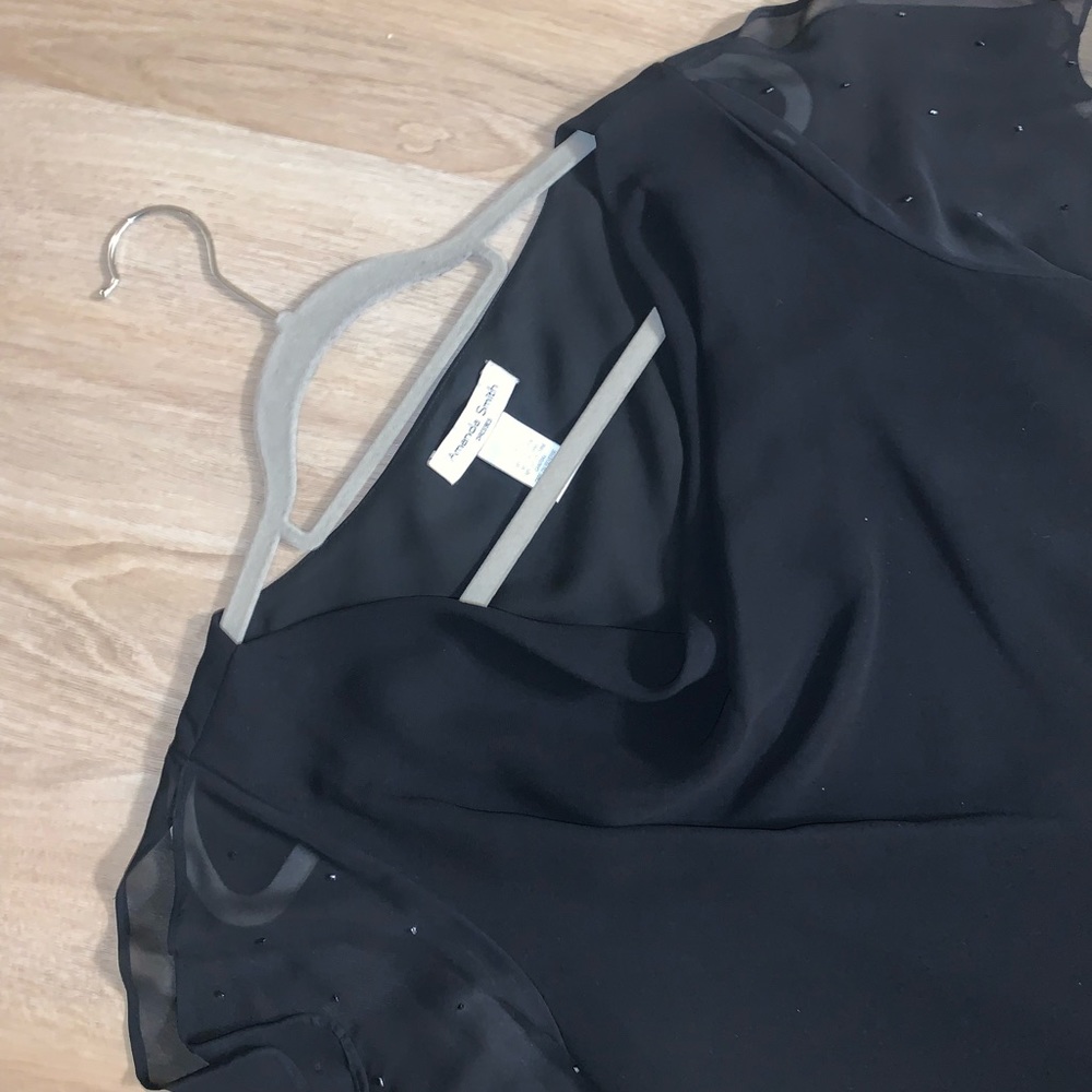 Black scoop neck 3/4 length dress! Perfect condition! - Picture 1 of 5
